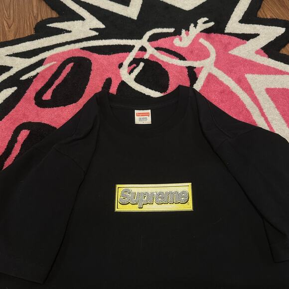 Supreme Bling Box Logo T-Shirt (SS13) Black – Size Large – Gently Used - Picture 1 of 6